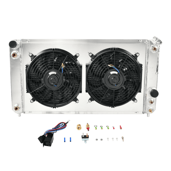 Radiator Shroud Fan for Chevy S10 LS Swap SS ZR2 4.3 V6 1996-2005 Aluminum