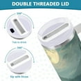 thumbnail image 3 of Yayeee 30oz Stainless Steel Tumbler with Straw and Handle Double-Wall Insulated Travel Water Bottle, Forest House, 3 of 8