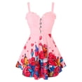 thumbnail image 1 of Más el tamaño de la flor de mariposa del cuello del amor sin mangas Rosegal Camisetas sin mangas de talla grande, 1 of 5