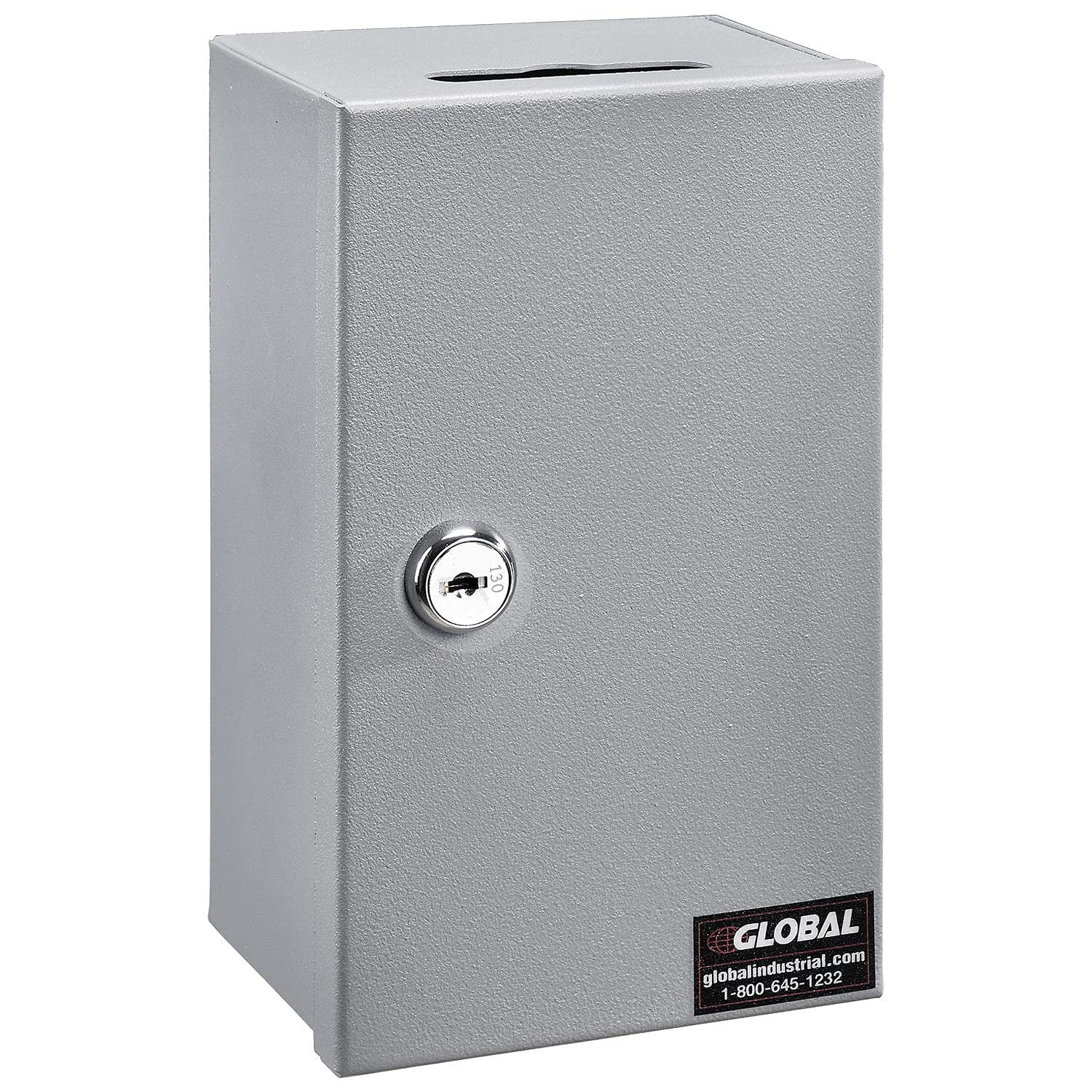 Drop-In Key Control Box, Keyed Alike, Gray, 4-3/8"Wx3-1/4"Dx7-1/4"H