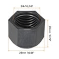 thumbnail image 2 of Tapa de flare de plástico Uxcell con rosca hembra, 5 piezas, 45 grados, tapa de válvula de ajuste de tubo SAE de 1/2", 2 of 6