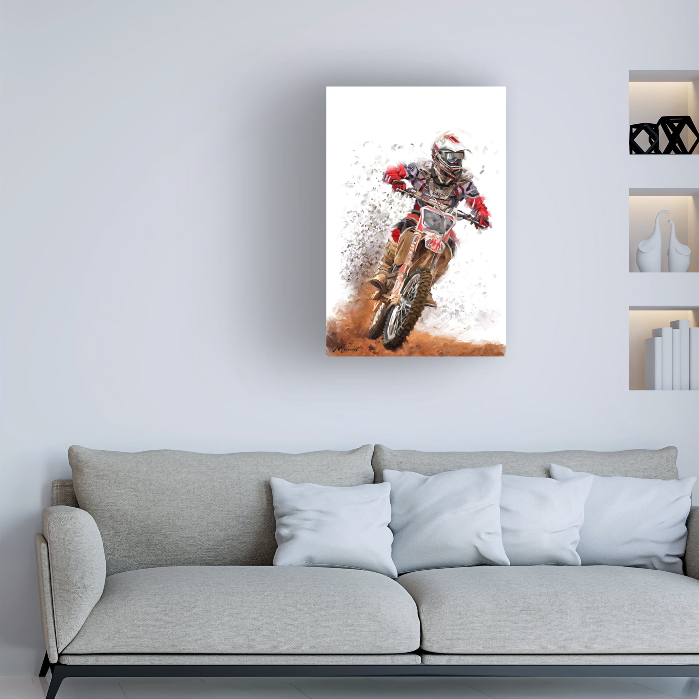 Trademark Fine Art The Macneil Studio Seagull Harbour Canvas Wall Art - 30x47