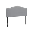 thumbnail image 4 of Contemporary Home Living 63" Upholstered Gray Leather-Look Headboard for Queen-Size Bed, 4 of 6