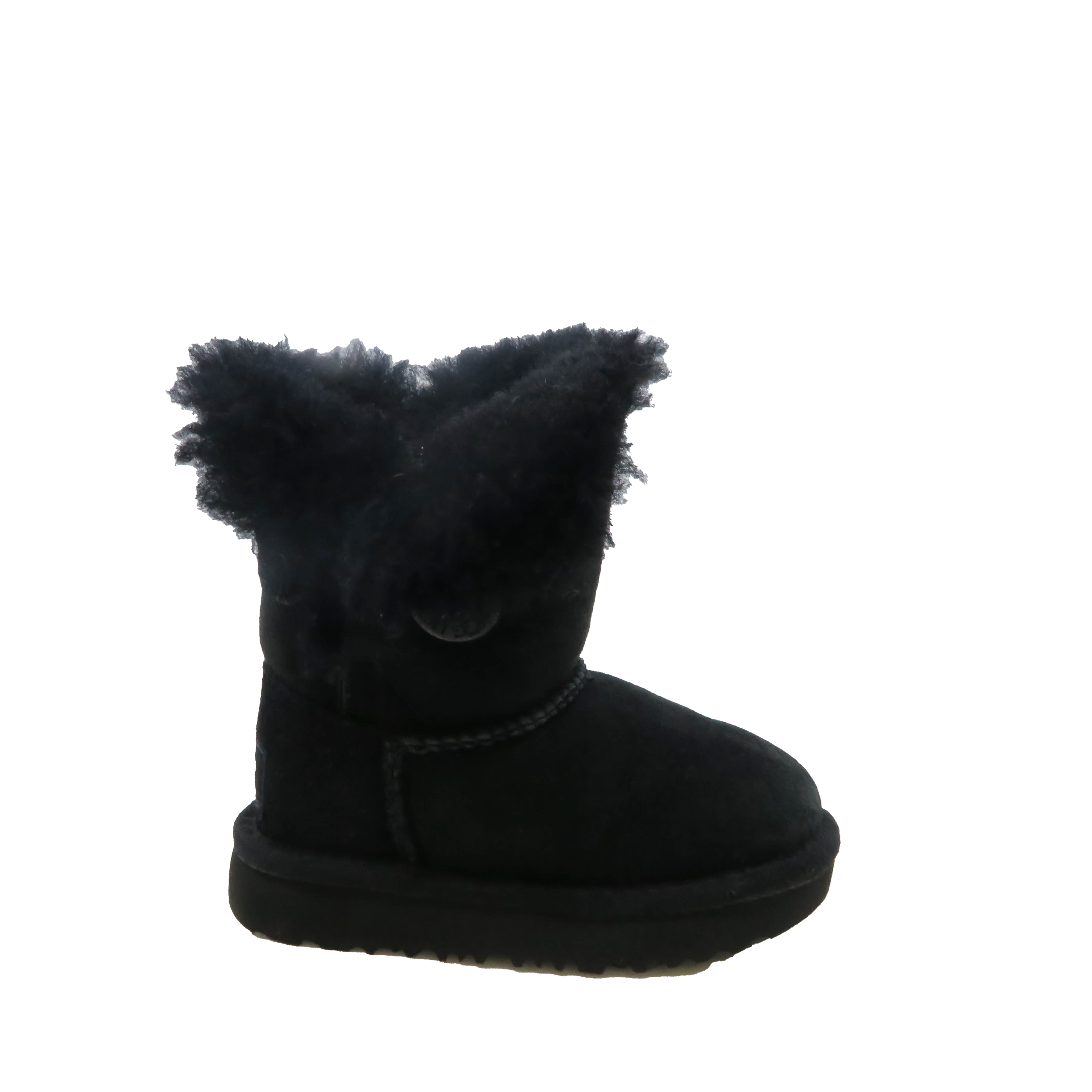 Preowned Uggs Girls Black Boots size 6 Toddler