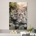 thumbnail image 2 of wall26 Canvas Print Wall Art Detailed Stone Ganesha Statue Jungle Sunset Nature Religious Photography Realism Decorative Yoga Multicolor Relax/Calm Zen for Living Room, Bedroom, Office - 32"x48&, 2 of 5