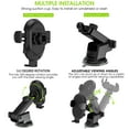 onn. 5W Wireless Charging Car Mount, Dash & Windshield Universal Car Mount Compatible with Qi