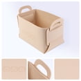 thumbnail image 2 of REGALWOVEN 3 Pack Storage Cube, Storage Bin with Handles for Shelves Closet, Collapsible Storage Basket for Organizing Clothes Books Beige 7.1*5.1*4.3in, 2 of 6