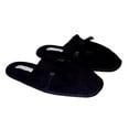thumbnail image 3 of XOXO Ladies Soft Terry Slip On Slippers Medium 7-8, Black, 3 of 3