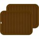 thumbnail image 1 of Trevet de silicona, tapete antideslizante anticalor para ollas, soporte para cubiertos, tapetes resistentes al calor, café, 1 of 5