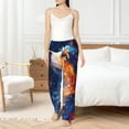thumbnail image 6 of Lsque Galactic Dog Swirls Art Print Women's Pajama Pants, Lounge Pant - Comfortable Home Wear,Elastic Waistband, Stylish Design-Small, 6 of 8