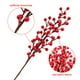thumbnail image 5 of Guirnaldas de flores artificiales de frutos rojos para árbol de Navidad, adornos para fiestas de Navidad, regalos de Año Nuevo, 5 of 6