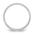 thumbnail image 2 of Quality Gold 1WHRL080-8.5 10K White Gold 8 mm LTW Half Round Band, Size 8.5, 2 of 5