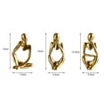 thumbnail image 6 of YEAUEME 3Pcs Abstract Thinker Figurine Mini Sitting Thinker Resin Statue Sculpture Living Room Home Office Bookshelf Desktop Decoration Ornament, 6 of 7