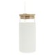 thumbnail image 2 of 1Pc Water Tumbler With Straw Designed For Friends Occasions Made Of Glass With Bamboo Lid Measuring 7.5X7.5X17.5cm 1Set, 2 of 3