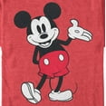 thumbnail image 2 of Men's Mickey & Friends Retro Front Facing Pose Graphic Tee Red Heather Large, 2 of 5