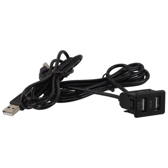 ETEREAUTY Dual USB Car Charger Adapter for Dashboard - Universal Compatibility, Fast Charging, Black