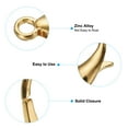 thumbnail image 3 of Uxcell 18x9mm Lobster Clasp, 100Pcs Metal Lobster Claws Clasp Connector, Light Gold, 3 of 6