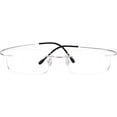 thumbnail image 2 of Agstum Flexible Optical Hingeless Gold Eyeglasses Titanium Rimless Glasses Frames for Men Women, 2 of 5