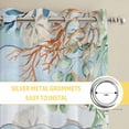 thumbnail image 6 of Blue Beach Coastal Kitchen Curtains Window Panels, Summer Nautical Coral Shell Botanical Vintage Insulated Window Treatment Curtain, Grommet Curtains for Bedroom/Living Room, 2 Piece 52"Wx84"L, 6 of 8