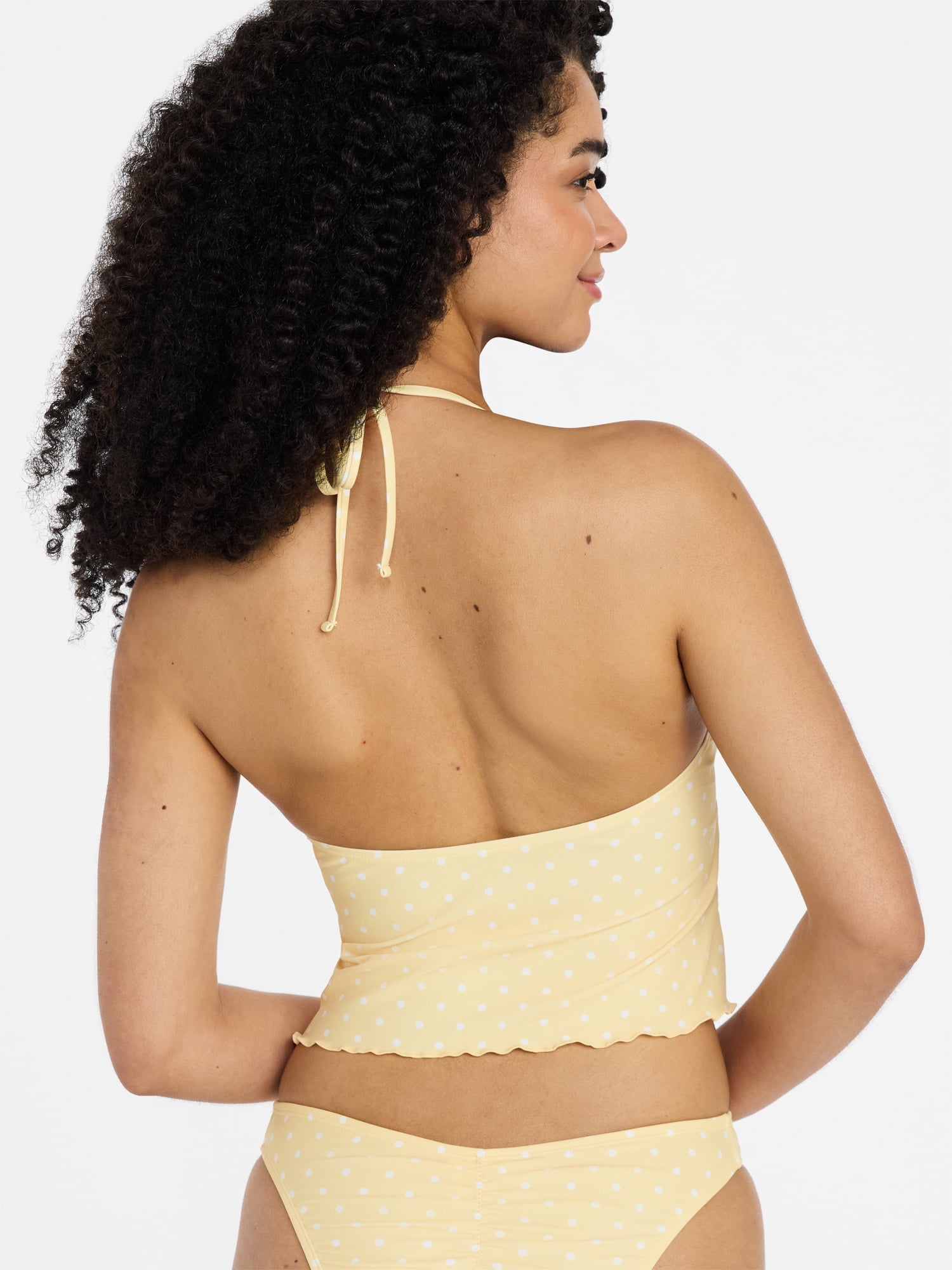 No Boundaries French Twist Flyaway Crop Tankini, Women's XXS-XXL