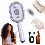 Dark Blue, variant on Electric Spray Air Cushion Massage Comb, 2026 Electric Spray Massage Comb, Rechargeable & Detangling, Essential Oil Mist Anti-Static Aromatherapy HairCare Comb for Girls Women (Beige)