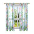 thumbnail image 7 of Yayeee Window Curtains Set of 2 for Living Room Light Filtering 63"x52", Blue Floral, 7 of 7