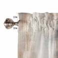 thumbnail image 5 of Tier Curtains 45 Inches Long, Beige Gray Window Treatment Curtain Drapes, Abstract Grunge Mottled Neutral Texture Small Curtain Drapes for Bathroom Laundry Room, 27.5"x45", 2 Panels, 5 of 7
