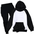thumbnail image 4 of Toddler Girls Clothes Fall Outfits Kids Color Block Hoodie Long Sleeve Pullover Sweatshirt Solid Pants 2 Piece School Outfit Set Size 2-3T, 4 of 4
