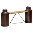 thumbnail image 1 of vidaXL Milk Bottle Bench 150x33x64 cm Solid Mango Wood, 1 of 10