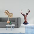 thumbnail image 2 of Escultura De Hoja De Metal Con Cabeza De Ciervo, Figura Nórdica Creativa, Adorno Abstracto De Animal Para Mesa, Fiesta, Decoración Del Hogar, Adorno Decorativo De Resina., 2 of 8