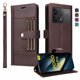 thumbnail image 2 of FOXDOCK Funda tipo Cartera para Xiaomi POCO F6 Pro 5G – Cubierta de Cuero PU con Múltiples Ranuras, Bolsillo para Efectivo y Correa de Muñeca, 2 of 6
