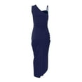thumbnail image 4 of Women‘s Solid Color Sexy Sequin Slit Maxi Smocked One Shoulder Evening Dress, 4 of 6