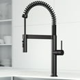 thumbnail image 3 of VIGO Edison Pro 20 in. Single Handle Pull Down Sprayer Kitchen Faucet in Matte Black-VG02052MB, 3 of 15