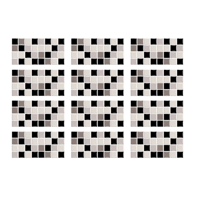 Leutsin Imitation Wall Tiles Crystal Film Tile Sticker Adhesive Floor Sticker