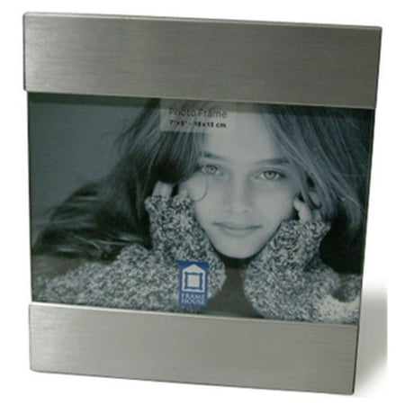 Overseas Metal - Ruda Overseas 402 Brushed Metal Frame 5x7