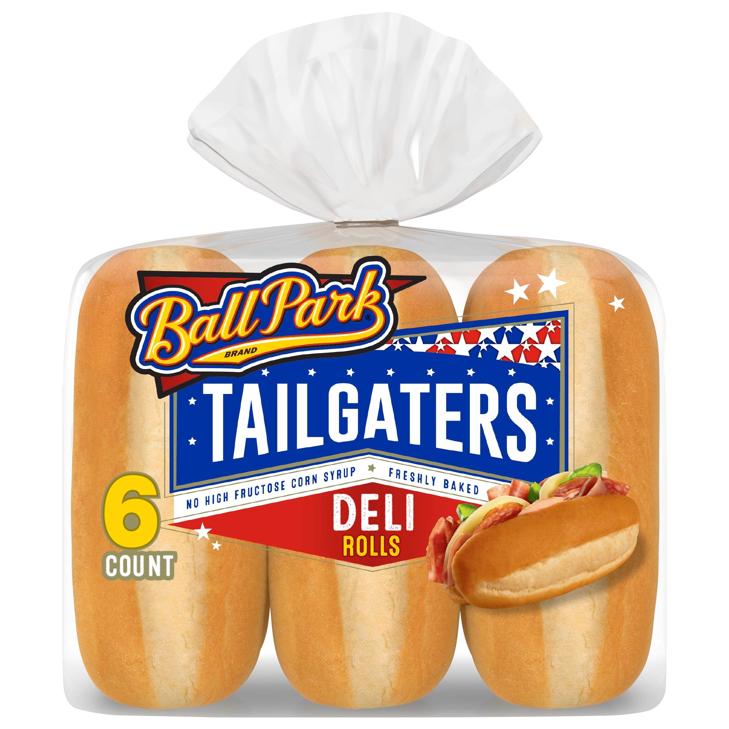 Ball Park Tailgaters Deli Rolls, 6 count, 15 oz