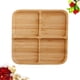 thumbnail image 4 of EeaseMX Plato de bambú de 4 rejillas para aperitivos, bandeja para pan y frutas (tamaño L), 4 of 7