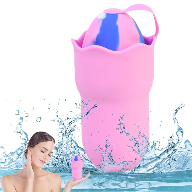 Molde para rodillo de hielo, molde para hielo facial mejorado para el cuidado de la piel del rostro y los ojos, molde de hielo facial de silicona reutilizable para iluminar y tensar la piel