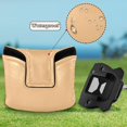 thumbnail image 6 of Haosy Pale Orange Golf Mallet Putter Cover Strong Magnetic Leather Golf Club Headcover Closure, 6 of 7