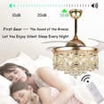 thumbnail image 3 of FINE MAKER 42" Gold Crystal Invisible LED Living Room Ceiling Fan Light with Remote Control, 3 of 12