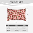thumbnail image 4 of Lsque Cute Strawberry Pattern Pillow Case – Soft & Cozy Throw Pillow Cover, Hypoallergenic Cushion Case for Sleeping Women with Envelope Closure-, 4 of 6