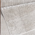 thumbnail image 3 of JERFIT Modern Beige Area Rug 5x7 Feet, Soft Polyester Ivory Rug for Living Room, Non-Slip Low Pile Indoor Rug with Jute Backing, Stain Resistant Machine Washable Accent Carpet, 3 of 6