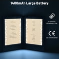 thumbnail image 3 of WeChef LED Back Lit Light Menu Holder Cover Folding Double Panel Fits 8"x10.5" Paper for Hotel Club, 3 of 10