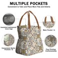 thumbnail image 3 of Boho Bohemia Flower Drawstring Lunch Bag Women - Drawstring Lunch Bag Insulated for Work Office - Stain-Resistant Large Lunchbags for Women with Multi-Pockets, 3 of 6