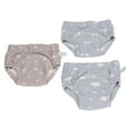 3pcs Baby Absorbent Training Pants Reusable Washable 6 Layers Gauze
