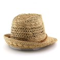 thumbnail image 6 of Unisex Hollow‑Woven Straw Fedora Hat Braided Leather Band Summer Travel Wide‑Brim Sun Hat Men Women Couple Outdoor Beach Panama Headwear, 6 of 8