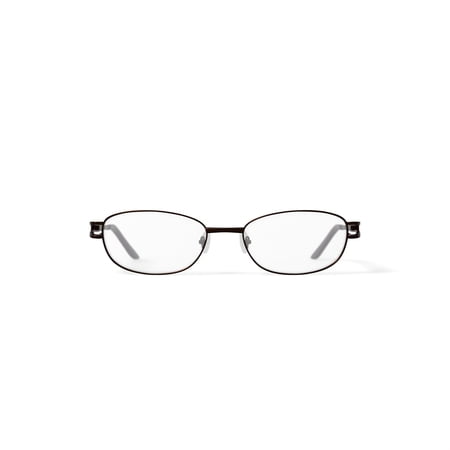 Walmart Women's FM16109 Oval Prescription Eyeglasses with Case, Brown