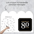 thumbnail image 3 of Big Dot of Happiness Adult 80th Birthday - Gold - Happy Birthday Giant Greeting Card - Big Shaped Jumborific Card, 3 of 7