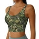 thumbnail image 2 of Balery Green Skulls Sujetadores deportivos con espalda cruzada para mujer, acolchados, sin costuras, de alto impacto, ideales para yoga, gimnasio, entrenamiento y fitness.-Medium, 2 of 8