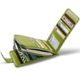 thumbnail image 2 of Huztencor Womens Leather Credit Card Holder Wallet RFID Blocking Wallet Women Card Case Purse Oil Wax Green, 2 of 7